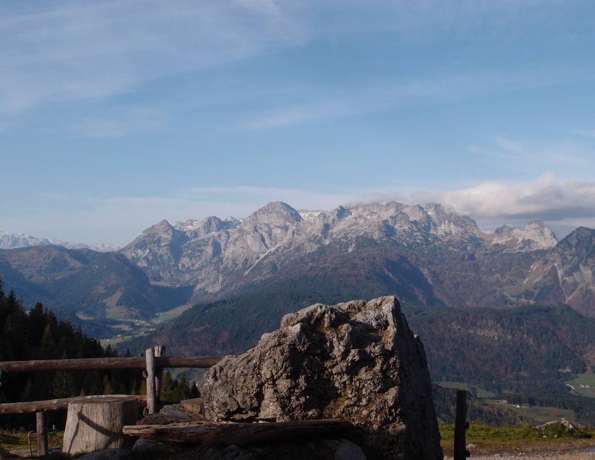 Blick auf Tennengebirge von Stuhlalm
